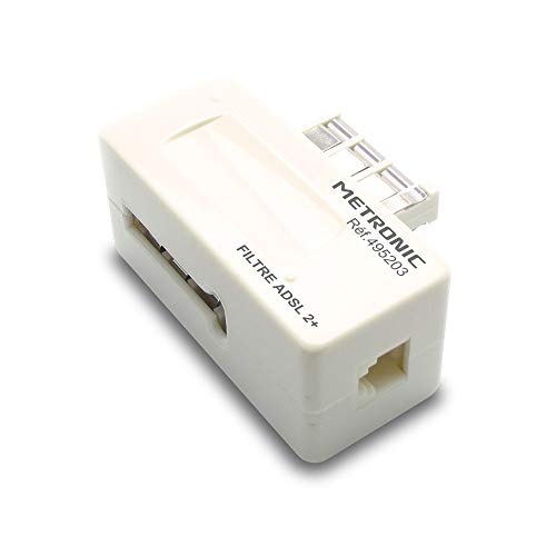 Metronic 495203 ADSL Filter 2+ RJ11 Anschlussdose, 24 Mbit/s von Metronic