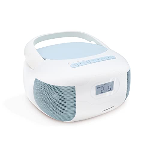 Metronic CD Player Radio Celeste Bluetooth, MP3 mit USB-Anschluss, Micro-SD-Karte - Blau - Metronic 477187 von Metronic
