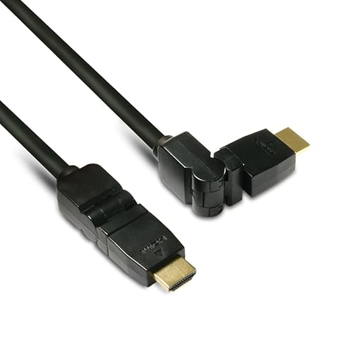 Metronic HDMI-Kabel High Speed männlich auf männlich, drehbar, 1,5 m, 370267 von Metronic
