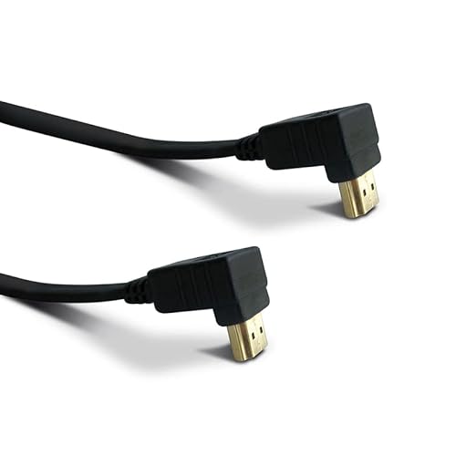 Metronic High Speed HDMI Kabel Stecker auf Stecker, flach, abgewinkelt, 1,5 m 370266 von Metronic