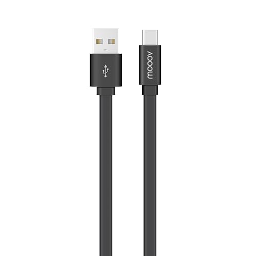 mooov 732057 Flachkabel (USB Typ C, 1 m) Schwarz von Metronic