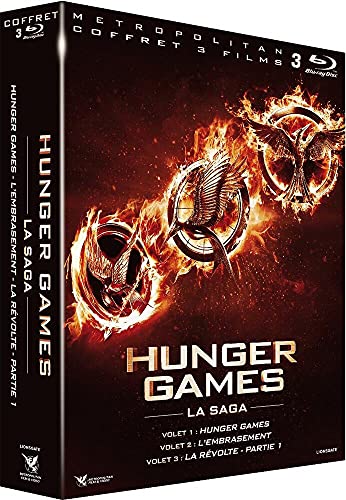 Coffret hunger games : hunger games 1 ; hunger games 2, l'embrasement ; hunger games 3, la révolte : vol. 1 [Blu-ray] [FR Import] von Metropolitan Video