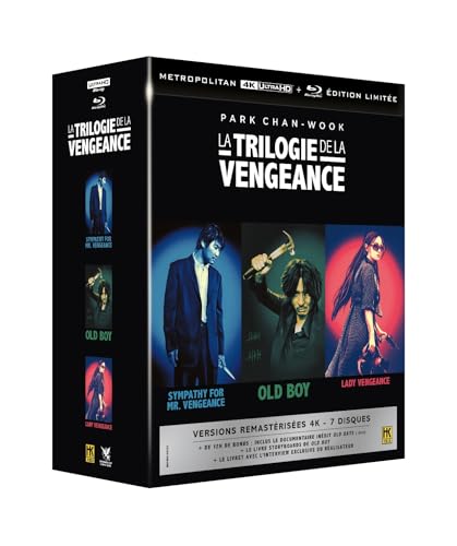 La trilogie de park chan-wook : old boy + sympathy for mr vengeance + lady vengeance 4k ultra hd [Blu-ray] [FR Import] von Metropolitan Video