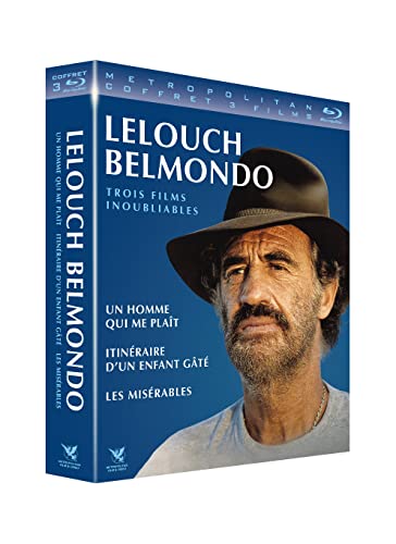 Lelouch / belmondo - coffret 3 films : itinéraire d'un enfant gâté + les misérables + un homme qui me plaît [Blu-ray] [FR Import] von Metropolitan Video