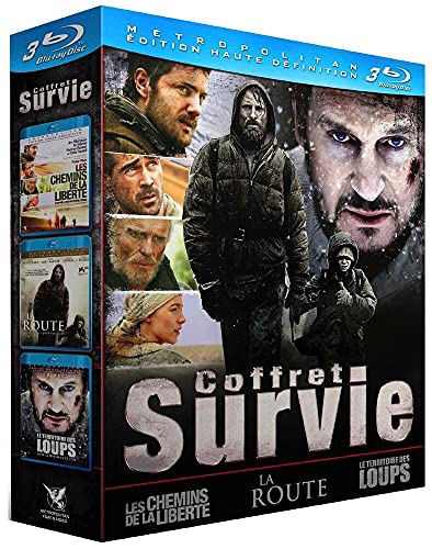 Survie - Coffret 3 films : Le territoire des loups + La route + Les chemins de la liberté [Blu-ray] von Metropolitan Video