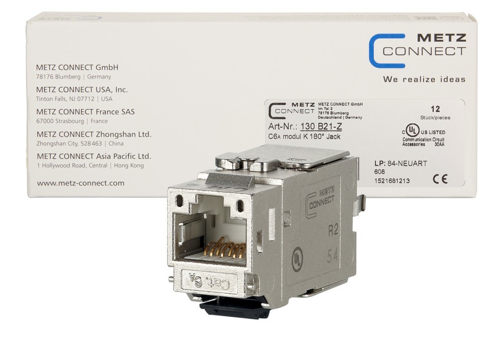 12 Stk. Metz Connect C6Amodul K 180 Jack 130B21-Z 12 12 Stk. Metz Connect C6Amodul K 180 Jack 130B21-Z 12 von Metz Connect