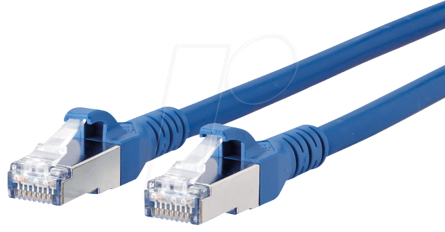 BTR 1308453044-E - Patchkabel RJ45 Cat.6A S/FTP  3 m blau von Metz Connect