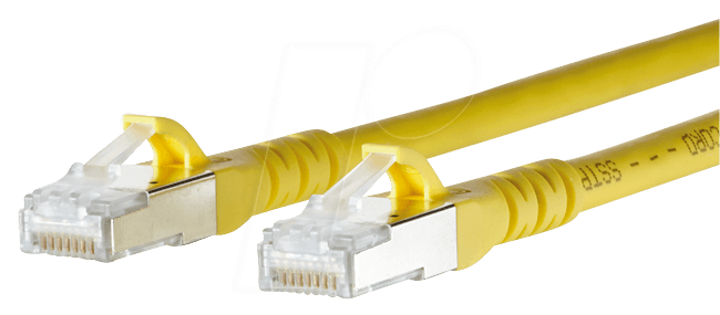 BTR 130845B077-E - Patchkabel RJ45 Cat.6A S/FTP  20 m gelb von Metz Connect