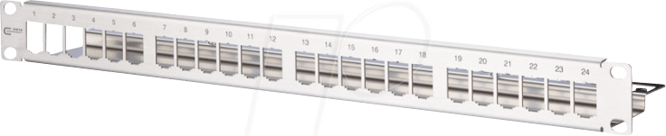 BTR 130921-00-E - Modul 19 Zoll Modulträger 1HE 24 Port Edelstahl unbestückt von Metz Connect