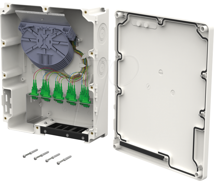 BTR 15036C97609B - OpDAT LWL Verteiler, 9x LC Duplex APC OS2, IP65 von Metz Connect