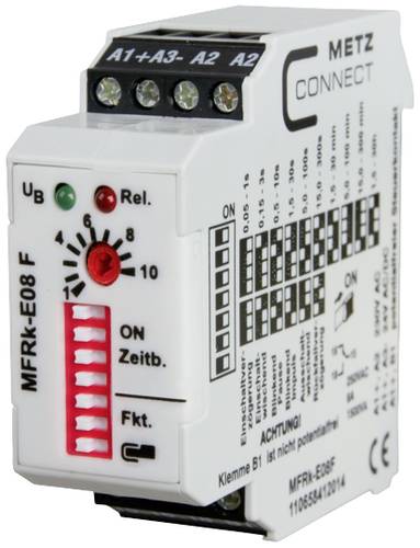 Metz Connect 110658412014 MFRk-E08 F Zeitrelais Multifunktional 230 V/AC 1 St. 1 Wechsler Metz Connect 110658412014 MFRk-E08 F Zeitrelais Multifunktional 230 V/AC 1 St. 1 Wechsler von Metz Connect