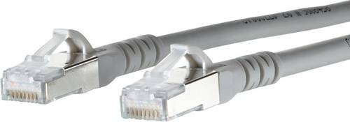 Metz Connect 1308450533-E RJ45 Netzwerkkabel, Patchkabel CAT 6a S/FTP 0.50m Grau mit Rastnasenschutz von Metz Connect