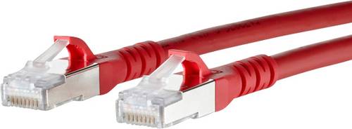 Metz Connect 1308451066-E RJ45 Netzwerkkabel, Patchkabel CAT 6a S/FTP 1.00m Rot mit Rastnasenschutz von Metz Connect