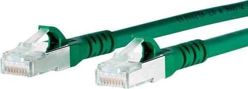 Metz Connect 1308452055-E RJ45 Netzwerkkabel, Patchkabel CAT 6a S/FTP 2.00m Grün mit Rastnasenschut von Metz Connect