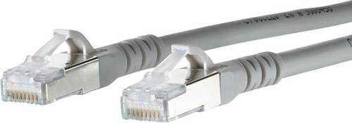 Metz Connect 1308453033-E RJ45 Netzwerkkabel, Patchkabel CAT 6a S/FTP 3.00m Grau mit Rastnasenschutz von Metz Connect