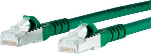 Metz Connect 1308453055-E RJ45 Netzwerkkabel, Patchkabel CAT 6a S/FTP 3.00m Grün mit Rastnasenschut von Metz Connect