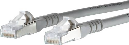 Metz Connect 130845B033-E RJ45 Netzwerkkabel, Patchkabel CAT 6a S/FTP 20.00m Grau mit Rastnasenschut von Metz Connect