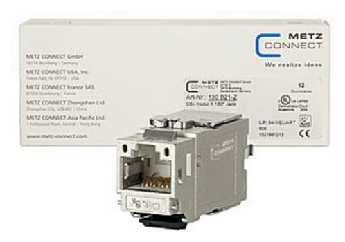 Metz Connect 130B21-Z C6Amodul K 180° Jack VE=12St (12 Stück) von Metz Connect