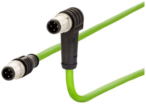 Metz Connect 142M1D19010 M12 Netzwerkkabel, Patchkabel CAT 5e SF/FTP 1.00m Grün PUR-Mantel, Säureb Metz Connect 142M1D19010 M12 Netzwerkkabel, Patchkabel CAT 5e SF/FTP 1.00m Grün PUR-Mantel, Säureb von Metz Connect