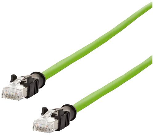 Metz Connect 142M2X55020 RJ45 Netzwerkkabel, Patchkabel CAT 6a S/FTP 2.00m Grün PUR-Mantel, Säureb von Metz Connect