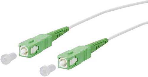 Metz Connect 151P7EAEA30E Glasfaser LWL Anschlusskabel [1x SC APC-Stecker - 1x SC APC-Stecker] 9/125 von Metz Connect
