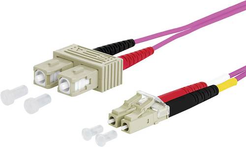 Metz Connect 151S1EOJO50E Glasfaser LWL Anschlusskabel [2x SC-Stecker - 2x LC-Stecker] 50/125 µ Mul von Metz Connect