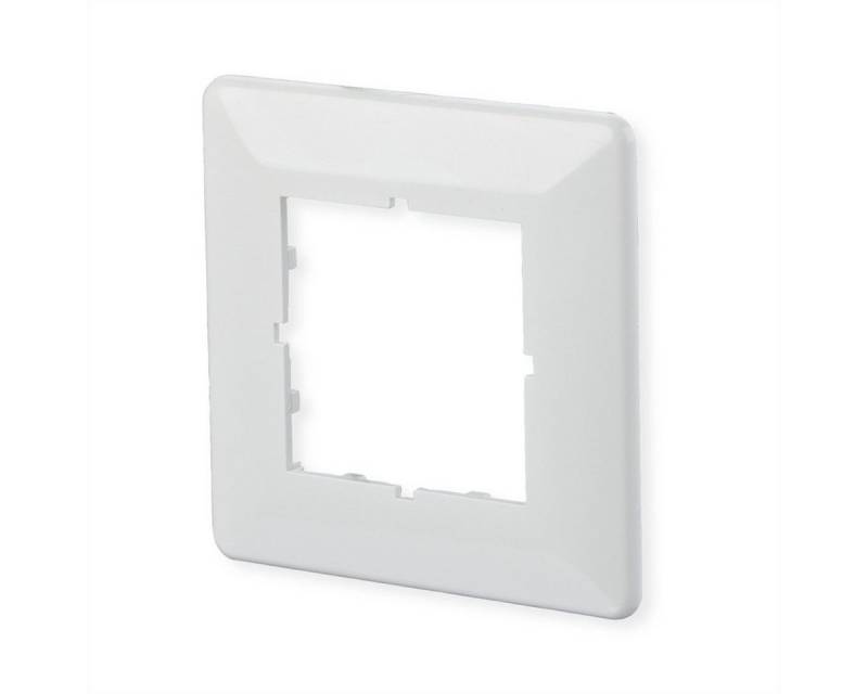 Metz Connect Abdeckplatte 80 x 80 mm reinweiß, E-DAT C6 Netzwerk-Panel (bestückt) von Metz Connect