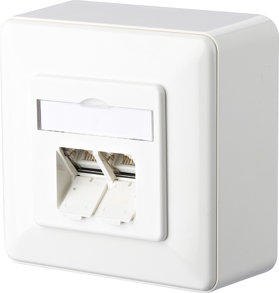 Metz Connect Anschlussdose C6A AP E-DAT C6A 2 AP rws 130C380002-I von Metz Connect