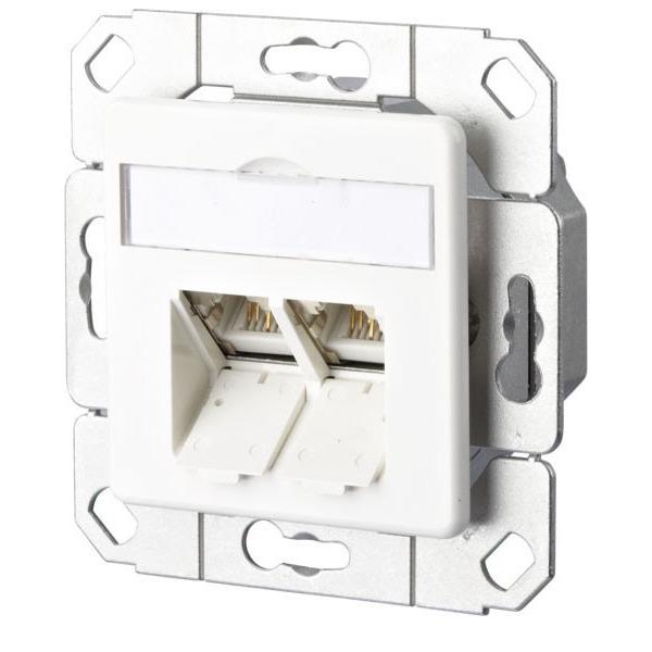 Metz Connect Anschlussdose C6A Upk TN EDATC6A-2UPk-rws 130C381102-I-90 von Metz Connect