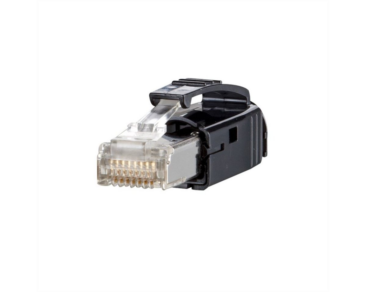 Metz Connect E-DAT Industry IP20 RJ45 plug black, mit Tülle schwarz Netzwerk-Panel von Metz Connect