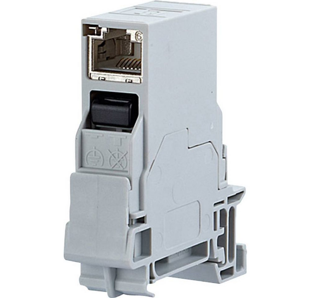 Metz Connect E-DAT Industry terminal rail TS35 + RJ45 coupler Netzwerk-Adapter, Kompakt von Metz Connect