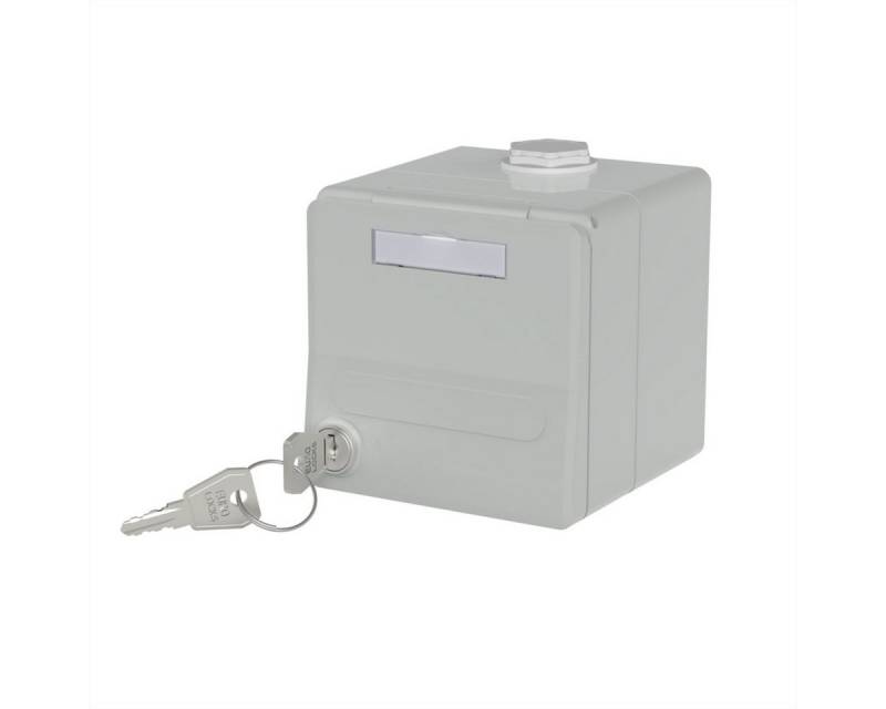Metz Connect IP44 Modul-Aufputz-Gehäuse Netzwerk-Panel (Klappdeckel+Schloss, 2Ports unbestückt) von Metz Connect