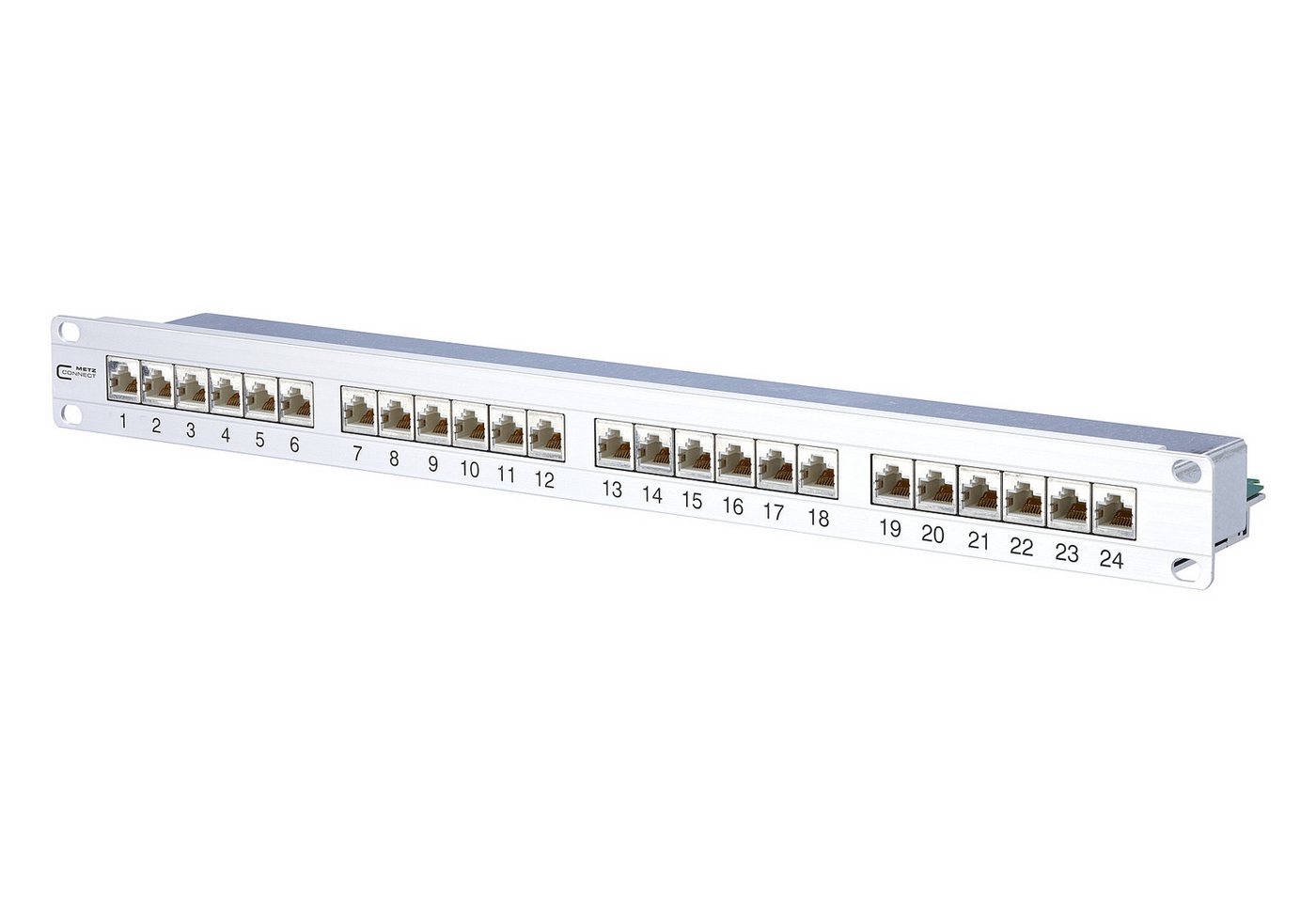 Metz Connect Kabelkanal METZ CONNECT BTR Switch Patchfeld E-DAT C6A, Cat.6A (ISO), 24 Port, 19 von Metz Connect