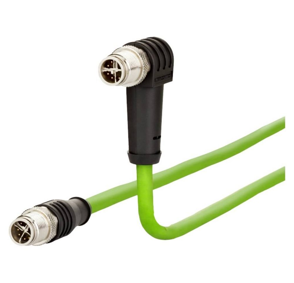 Metz Connect M12 Industrial Ethernet Leitung, X-kodiert, 1.0 LAN-Kabel, PUR-Mantel, Säurebeständig, Ozonbeständig, UV-Beständig, Schleppketten von Metz Connect