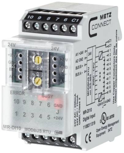 Metz Connect MR-DI10 Modbus RTU Modbus-Modul 24 V/AC, 24 V/DC 85mA Inhalt 1St. von Metz Connect