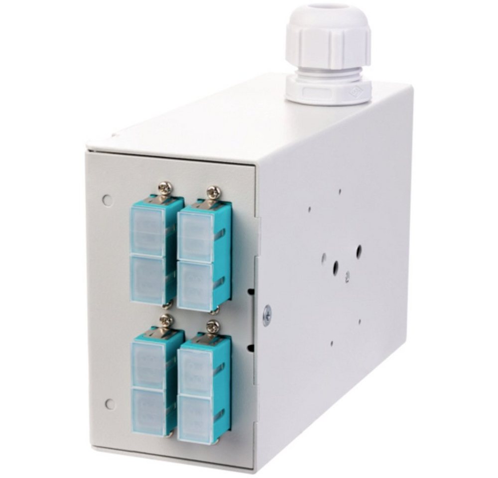 Metz Connect Metz Connect OpDAT REG K splice 4xSC-D (aqua), OM3,mit Crimpsplicehalt Netzwerk-Patch-Panel von Metz Connect