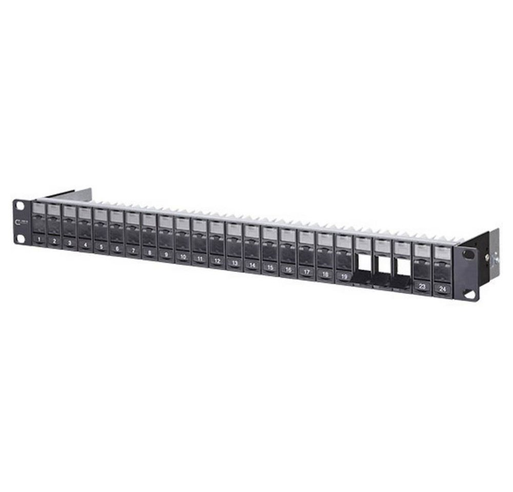 Metz Connect Modul 19″ Modulträger 1HE 24 Por unbestückt, Netzwerk-Patch-Panel Metz Connect Modul 19″ Modulträger 1HE 24 Por unbestückt, Netzwerk-Patch-Panel von Metz Connect
