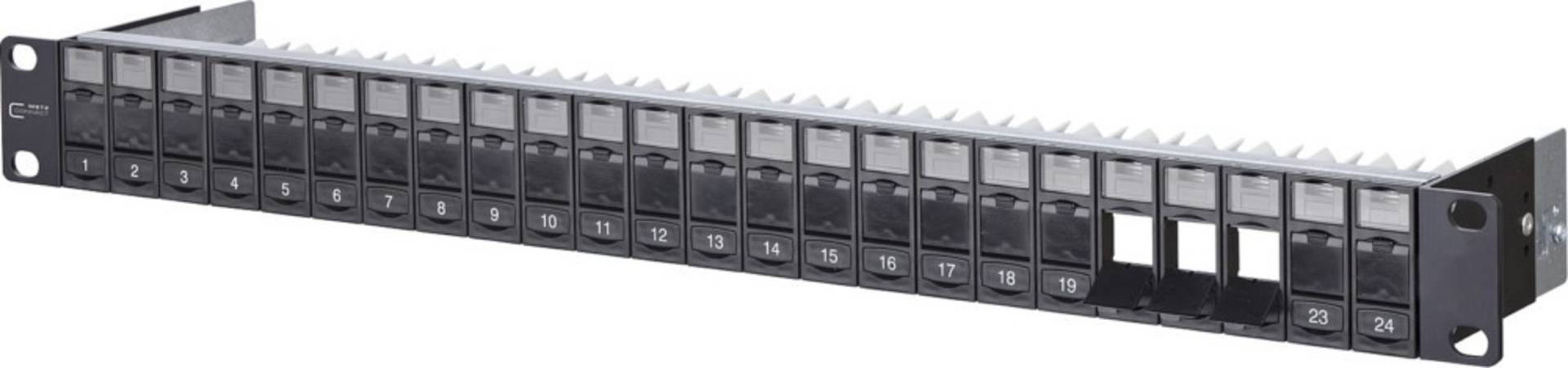 Metz Connect Modulträger 24 Port sw 130920-BK-E Metz Connect Modulträger 24 Port sw 130920-BK-E von Metz Connect