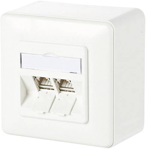 Metz Connect Netzwerkdose Aufputz CAT 6a 2 Port Reinweiß Metz Connect Netzwerkdose Aufputz CAT 6a 2 Port Reinweiß von Metz Connect