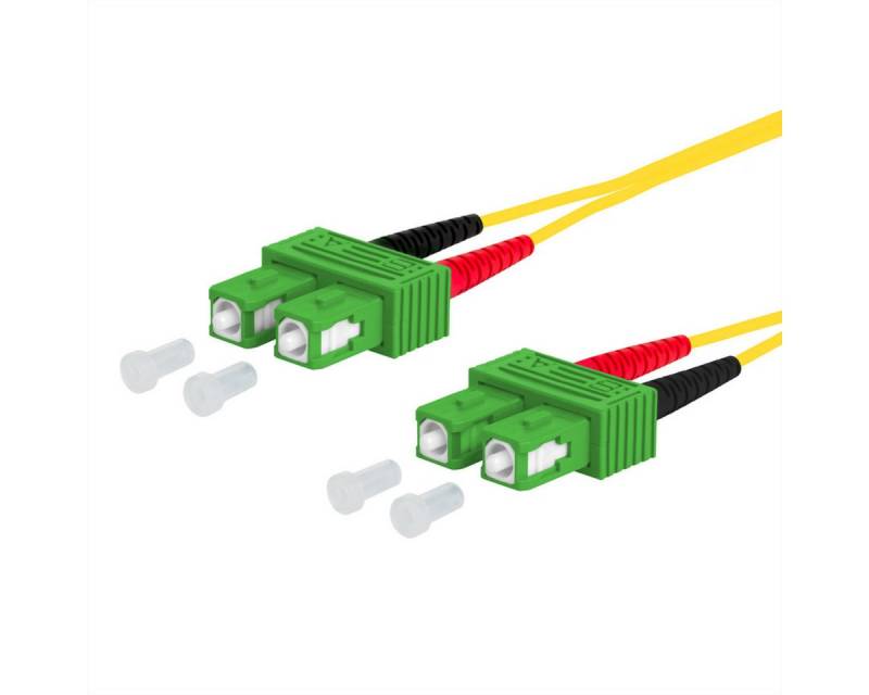 Metz Connect OpDAT Patchkabel Glasfaserkabel, (2000.0 cm), SC-D APC/SC-D APC OS2 von Metz Connect
