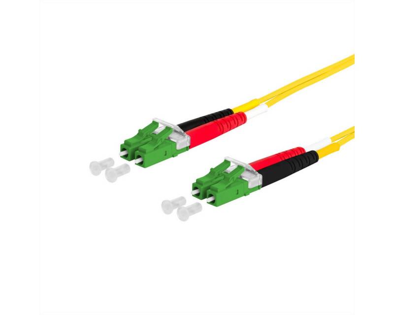 Metz Connect OpDAT Patchkabel Glasfaserkabel, (50.0 cm), LC-D APC/LC-D APC OS2 von Metz Connect