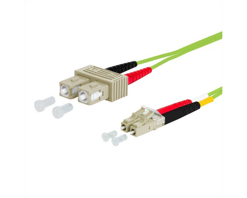 Metz Connect OpDAT Patchkabel Glasfaserkabel, (800.0 cm), SC-D/LC-D OM5 von Metz Connect