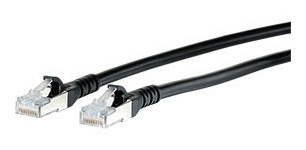 Metz Connect Patchkabel Cat.6A 10G AWG26 schwarz 0,5m von Metz Connect