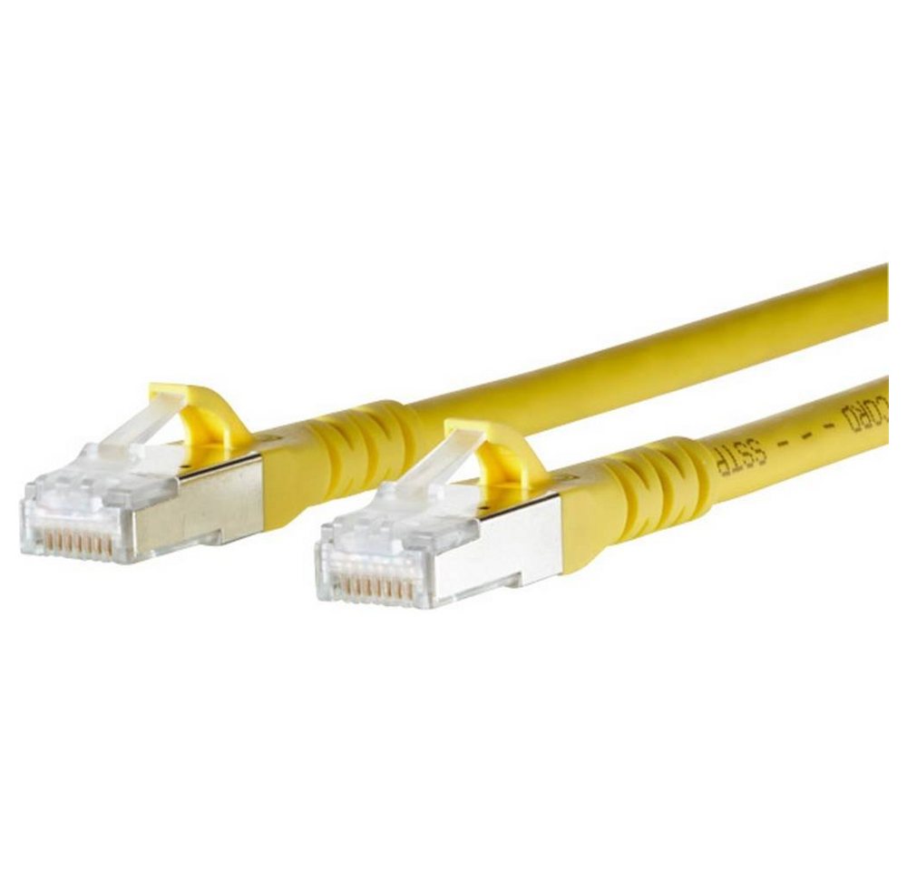 Metz Connect Patchkabel Cat.6A AWG 26 1.0 m LAN-Kabel, mit Rastnasenschutz von Metz Connect