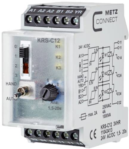 Metz Connect Schwellwertschalter 24, 24 V/AC, V/DC (max) 3 Wechsler 11043413 1St. von Metz Connect