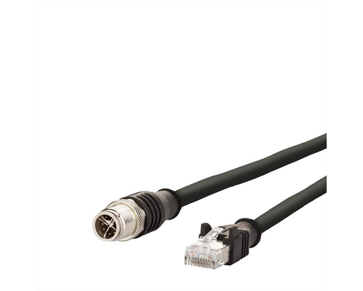 Metz Connect Verbindungsleitung M12 ST-RJ45 ST, 4-polig X-kodiert LAN-Kabel, M12-X Männlich (Stecker), RJ-45 (8P4C) Männlich (Stecker) (100.0 cm) von Metz Connect