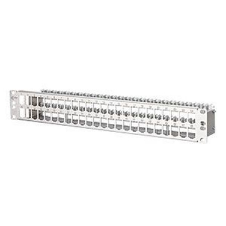 130924-00-E  - Patchpanel 19 Zoll Edelstahl 1,5HE E-DATmodul 48 Port leer 130924-00-E von Metz