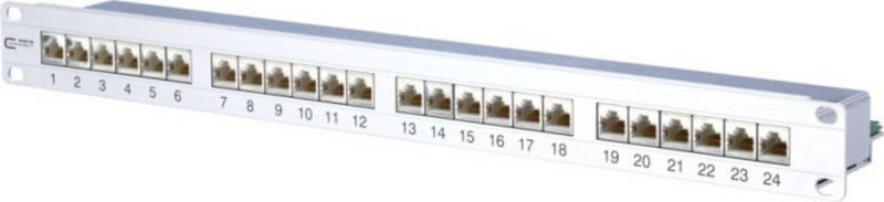 Metz Metz Connect 24-Port Panel E-DAT C6A TN EDATC6A-MP24 Netzwerk-Patch-Panel von Metz