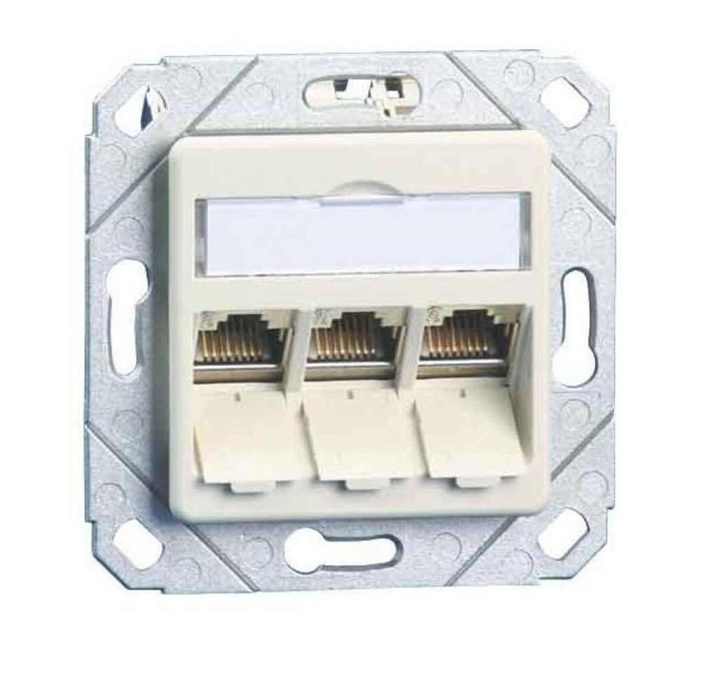 Metz Metz Connect Anschlussdose C6Amodul Upk TN C6Amod-3UPk-270rw Netzwerk-Patch-Panel von Metz