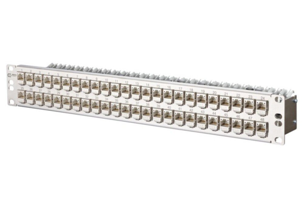 Metz Metz Connect Patchfeld C6Amodul 48Port TN C6Amod-MP48-Edst Netzwerk-Patch-Panel von Metz